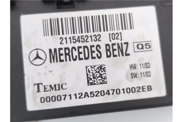 Recambio de modulo electronico para mercedes-benz clase e (bm 211) berlina 3.2 e 320 cdi (211.026) referencia OEM IAM 2115452132