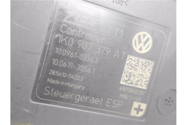 Recambio de nucleo abs para volkswagen golf vi (5k1) 1.6 advance bluemotion referencia OEM IAM 1K0907379AT 1K0614517CB 