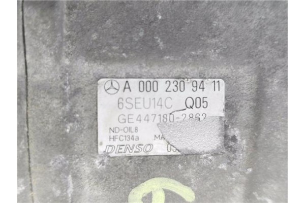 Recambio de compresor aire acond. para mercedes-benz clase a (bm 168) 1.7 170 cdi (168.008) referencia OEM IAM A0002309411 GE447