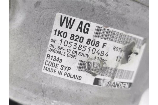 Recambio de compresor aire acond. para seat altea xl (5p5) 1.6 tdi referencia OEM IAM 1K0820808F  
