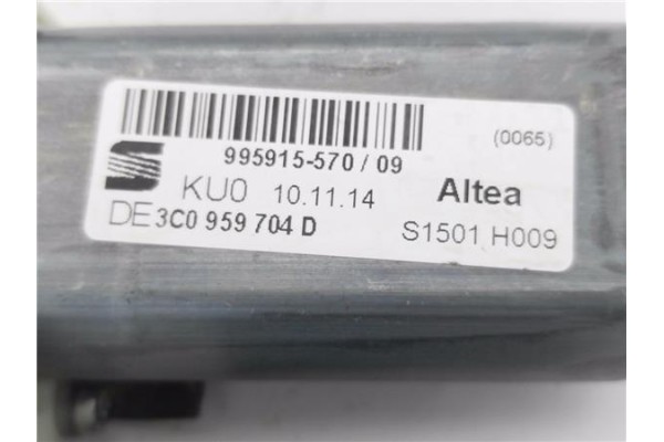 Recambio de motor elevalunas trasero derecho para seat altea xl (5p5) 1.6 tdi referencia OEM IAM 3C0959704D  
