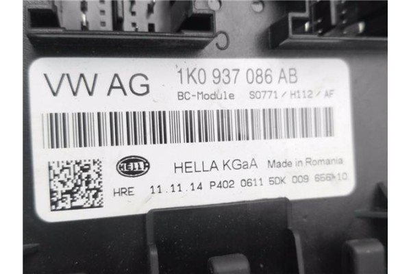 Recambio de modulo confort para seat altea xl (5p5) 1.6 tdi referencia OEM IAM 1K0937086AB  