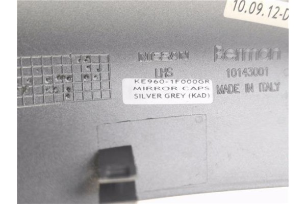 Recambio de carcasa retrovisor izquierdo para nissan juke i (f15e) 1.2 tekna referencia OEM IAM KE9601F000GR  