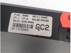 Recambio de mandos climatizador para opel astra h berlina referencia OEM IAM (13122963) (90151-240) 