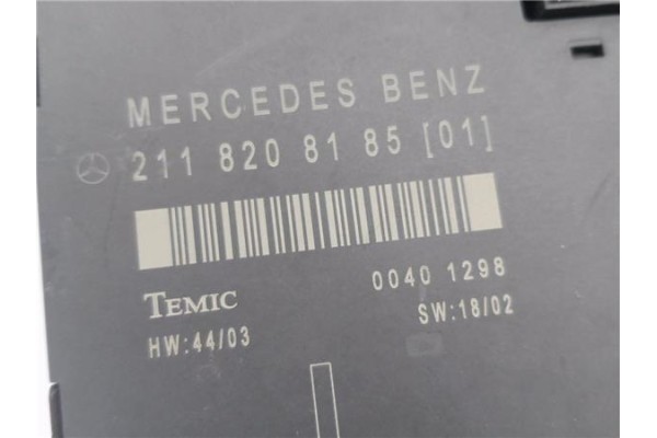 Recambio de modulo confort para mercedes-benz clase e (bm 211) berlina 3.2 e 320 cdi (211.026) referencia OEM IAM 2118208185  