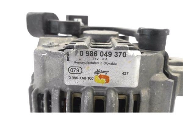 Recambio de alternador para peugeot 206 1.4 xr referencia OEM IAM 986049370 0986XA8100 