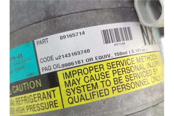 Recambio de compresor aire acond. para opel corsa c 1.4 referencia OEM IAM 9165714 9986181 