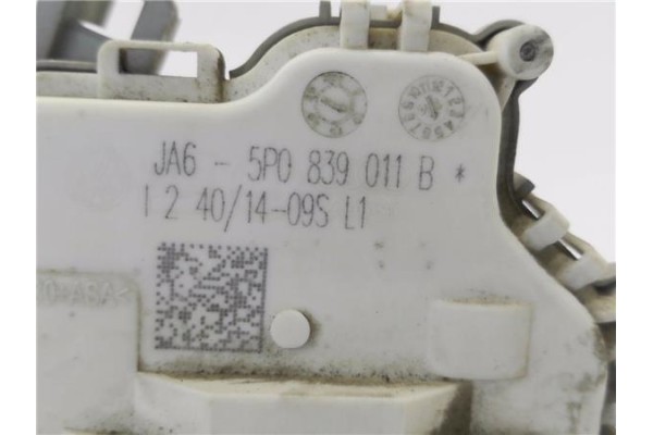 Recambio de cierre electromagnetico trasero izquierdo para seat altea xl (5p5) 1.6 tdi referencia OEM IAM 5P0839011B  