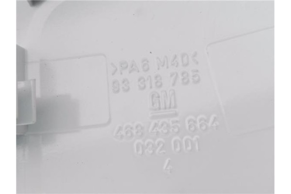 Recambio de tapa exterior combustible para opel meriva 1.7 cdti referencia OEM IAM 93318785 13123250 