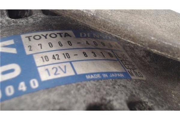 Recambio de alternador para toyota iq (nuj1/ngj1/kgj1) 1.0 básico referencia OEM IAM 2706040060  