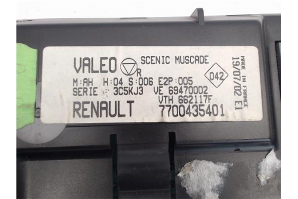 Recambio de mandos climatizador para renault scenic i (ja...) referencia OEM IAM (7700435401) (69470002) 