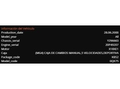 opel zafira a del año 2000
