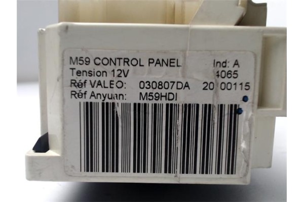 Recambio de mandos calefaccion / a.a. para peugeot partner furgón 1.6 hdi referencia OEM IAM M59HDI 030807DA 