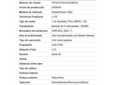 ford fusion (cbk) del año 2004