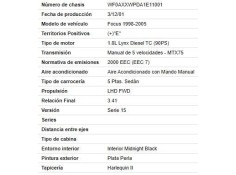 ford focus (daw, dbw) del año 2002