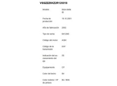seat ibiza (6k1) del año 2002