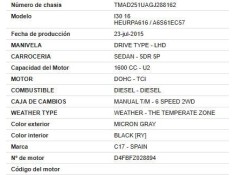 hyundai i30 (gd) del año 2015