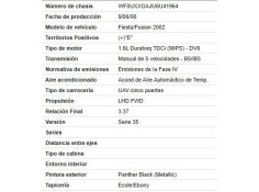 ford fusion (cbk) del año 2006
