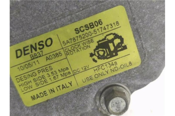 Recambio de compresor aire acond. para fiat ii panda (169) 1.2 referencia OEM IAM SCSB06 5A7875200 