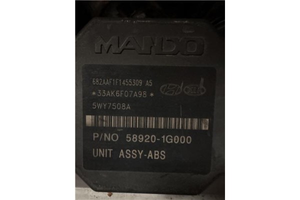 Recambio de nucleo abs para kia rio (jb) 1.4 16v referencia OEM IAM 589201G000 BH60106800 