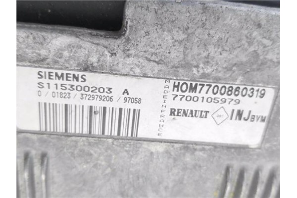 Recambio de centralita para renault megane i (ba0/1_) 1.6 i (ba0l) referencia OEM IAM 7700860319 S115300203A 