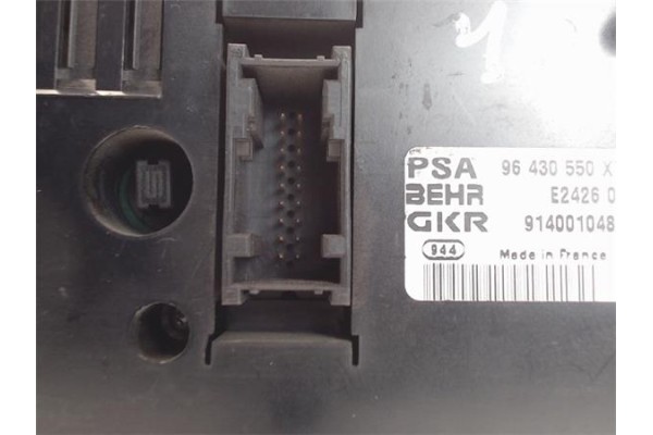 Recambio de mandos climatizador para peugeot 206 referencia OEM IAM 96430550XT E242601/9140010483 