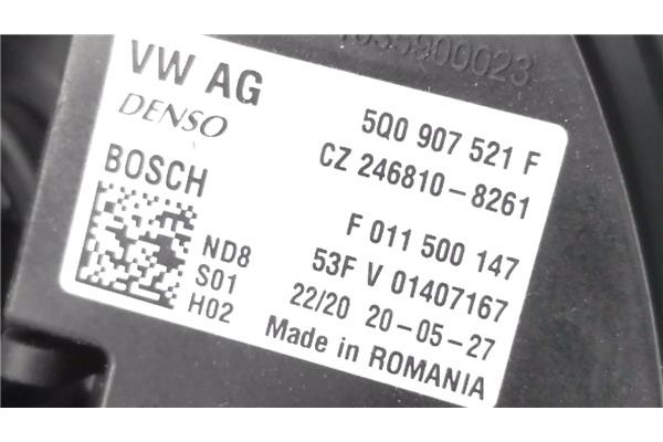 Recambio de motor calefaccion para seat ateca (khp) 1.5 style referencia OEM IAM 5WB819015 CZ0160601370 