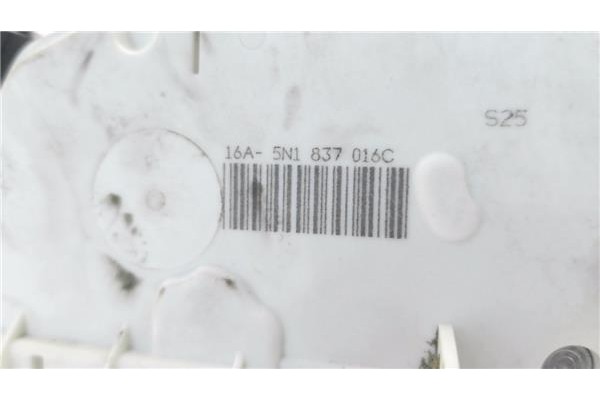 Recambio de cierre electromagnetico delantero derecho para seat ibiza berlina (6j5) 1.4 reference referencia OEM IAM 5N1837016C 