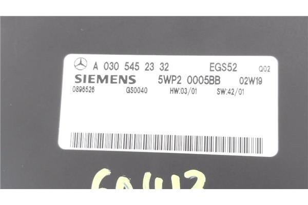 Recambio de centralita cambio automatico para mercedes-benz clase e (bm 210) berlina 2.7 270 cdi (210.016) referencia OEM IAM A0