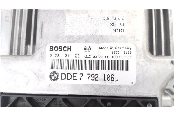 Recambio de centralita para bmw serie 7 (e65/e66) 3.0 730d referencia OEM IAM DDE7792106 281011231 