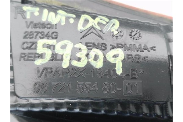 Recambio de piloto porton trasero derecho para citroen c4 (b7) 1.6 hdi 90 referencia OEM IAM 9672155480  