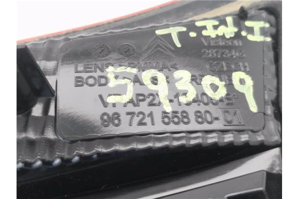 Recambio de piloto porton trasero izquierdo para citroen c4 (b7) 1.6 hdi 90 referencia OEM IAM 9672155880  