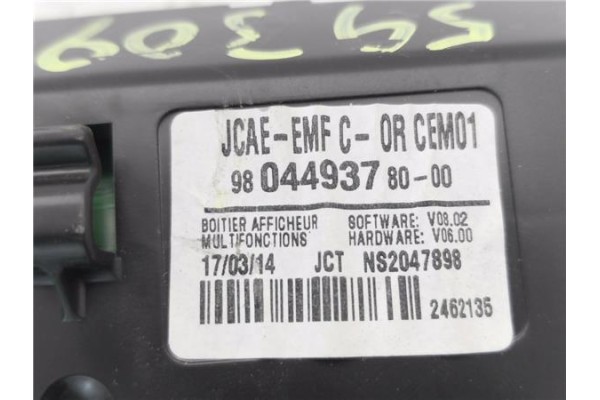 Recambio de pantalla para citroen c4 (b7) 1.6 hdi 90 referencia OEM IAM 9804493780  