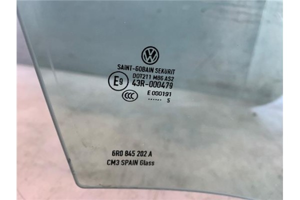 Recambio de luna puerta delantero derecha para volkswagen polo v (6c1) 1.2 advance bmt referencia OEM IAM 6R0845202A  