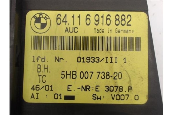 Recambio de mandos climatizador para bmw serie 3 berlina (e46) referencia OEM IAM 6411691688  