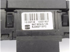 Recambio de interruptor luces emergencia para seat ibiza berlina (6j5) 1.4 fr referencia OEM IAM 6J0927137C  