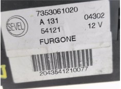 Recambio de interruptor luces emergencia para fiat ducato furgón (244) 2.0 jtd referencia OEM IAM 7353061020  