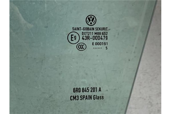 Recambio de luna puerta delantero izquierda para volkswagen polo v (6c1) 1.2 advance bmt referencia OEM IAM 6R0845201A  