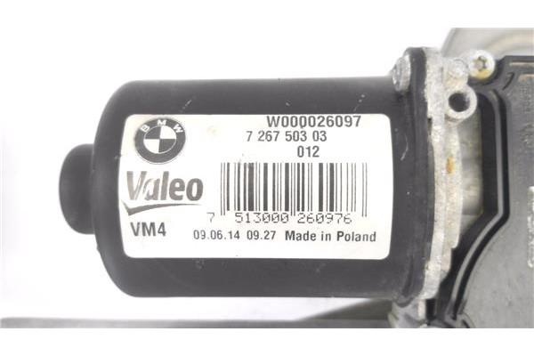 Recambio de motor limpiaparabrisas delantero para bmw serie 1 berlina 5p (f20) 2.0 116d referencia OEM IAM 726750303 W000026097 