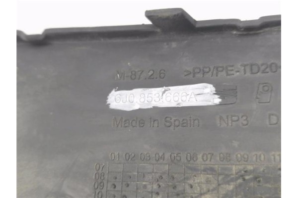 Recambio de rejilla paragolpes delantero derecha para seat ibiza sc (6j1) 1.2 emoción referencia OEM IAM 6J0853666A  