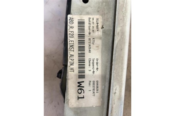 Recambio de spoiler talonera lat. derecha para bmw serie 1 berlina 5p (f20) 2.0 116d referencia OEM IAM   