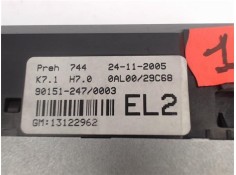 Recambio de mandos climatizador para opel astra h berlina referencia OEM IAM (13122962) (90151-247) 
