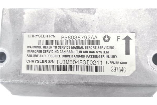 Recambio de centralita airbag para jeep grand cherokee (wj/wg) 2.7 crd laredo referencia OEM IAM P56038792AA 39754C 