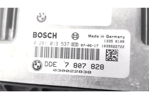 Recambio de centralita para bmw serie 1 berlina (e81/e87) 2.0 118d referencia OEM IAM 7807828 0281013537 