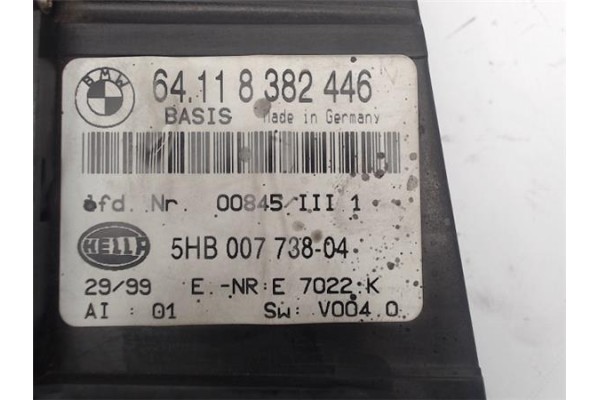 Recambio de mandos climatizador para bmw serie 3 berlina (e46) referencia OEM IAM 64118382446  