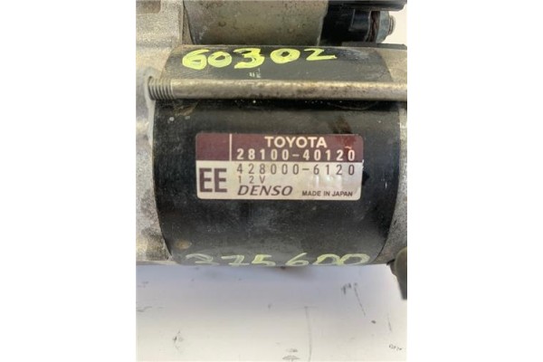 Recambio de motor arranque para toyota iq (nuj1/ngj1/kgj1) 1.0 básico referencia OEM IAM 2810040120 4280006120 