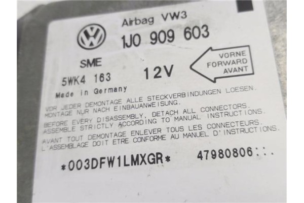 Recambio de centralita airbag para volkswagen transporter iv furgón (70xa) 2.5 tdi referencia OEM IAM 1J0909603 5WK4163 