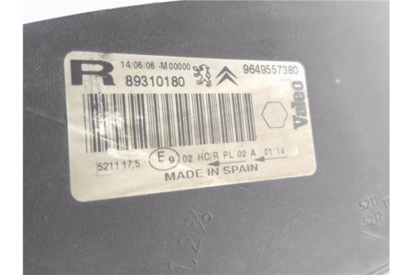 Recambio de faro delantero dcho para citroen xsara picasso 1.6 hdi referencia OEM IAM 9649557380 89310180 