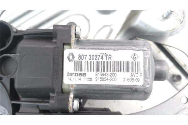 Recambio de mecanismo elevalunas delantero derecho para renault scenic iii (jz) 1.2 grand expression referencia OEM IAM 80730274