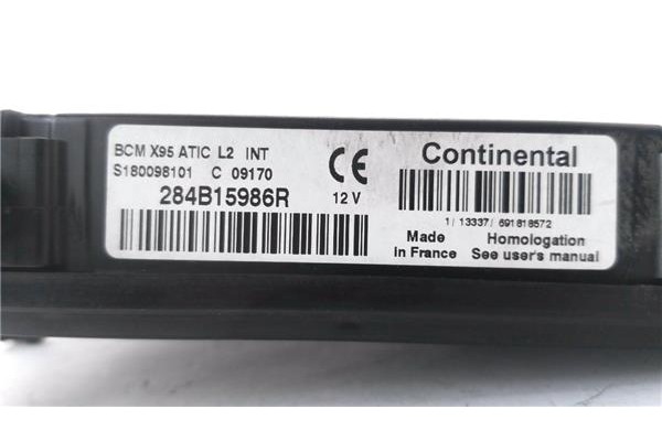 Recambio de caja fusibles/rele para renault grand scénic iii (jz0/1_) 1.5 dci referencia OEM IAM 284B15986R S180098101 